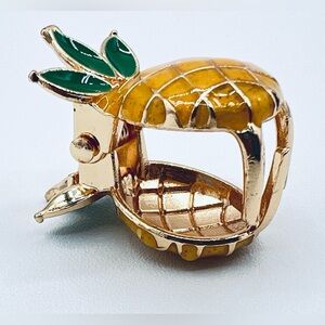Mini Pineapple Hair Clip Metal New